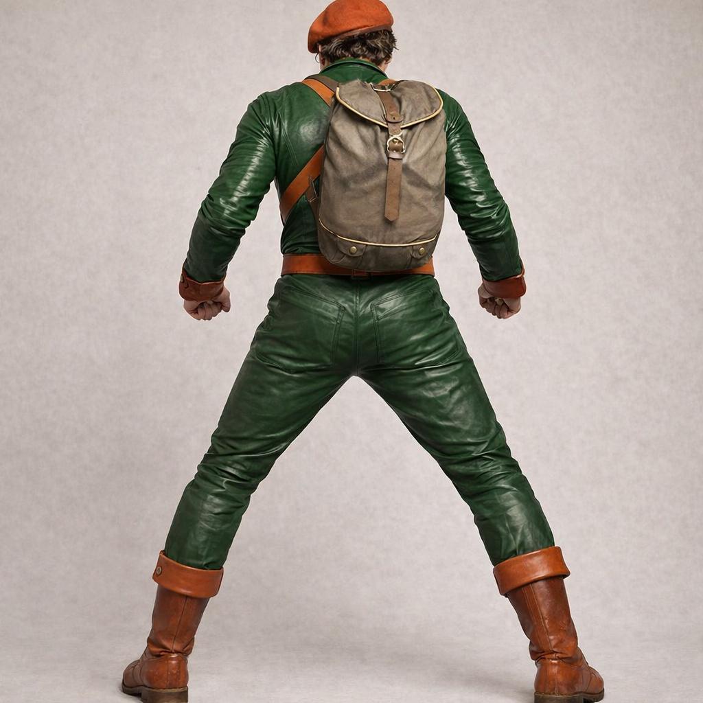 Acrobat Marvel Leather Costume – Green Leather Superhero Suit With ...