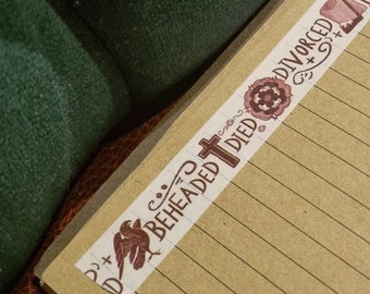 Divorced Beheaded Died The Tudors Washi Tape
