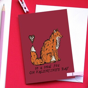 Waldfuchs Valentinskarte Lustige Valentinskarte Niedliche Valentinstagskarte
