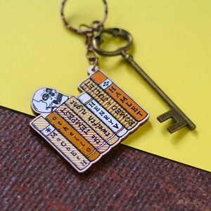 William Shakespeare Bookshelf Keyring