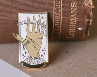 By The Pricking Of My Thumbs Shakespeare Enamel Pin