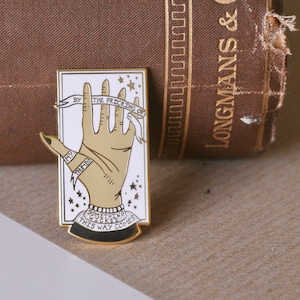 By The Pricking Of My Thumbs Shakespeare Enamel Pin