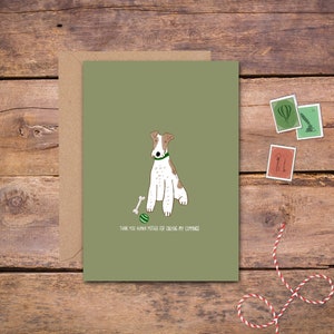 Tarjeta Día de la Madre Perro Fox Terrier