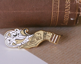 What Fools These Mortals Be Shakespeare Enamel Pin