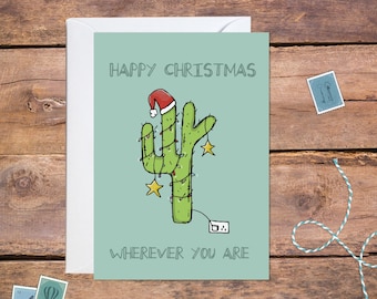 Cactus Christmas Card