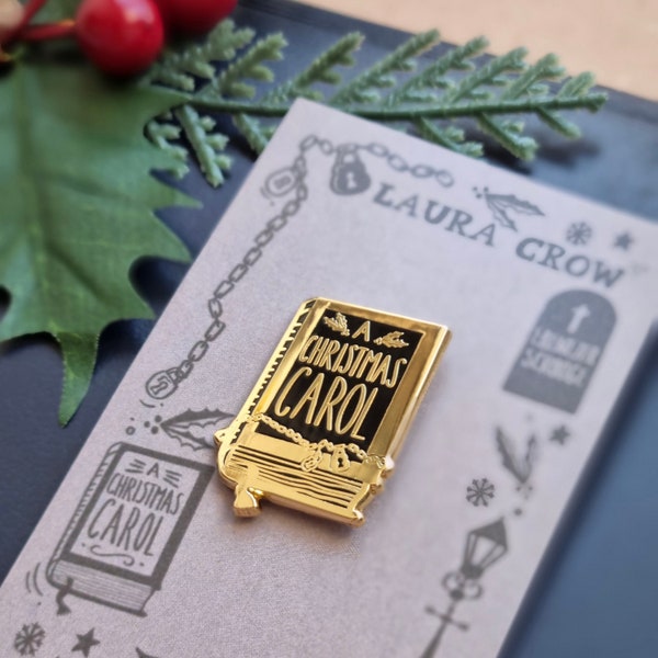 A Christmas Carol Book Enamel Pin