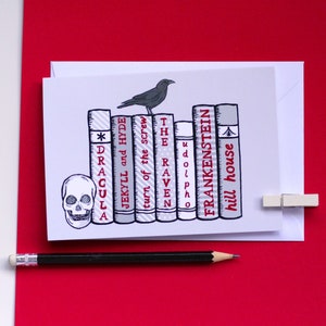 Gothic and Horror Bookshelf Card