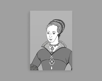 Lady Jane Gray Posctard The Tudors História Inglesa Imprimir História Britânica Família Real