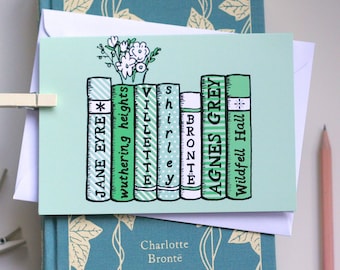 The Bronte Sisters Bookshelf Card