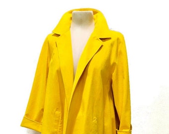 canary yellow coat