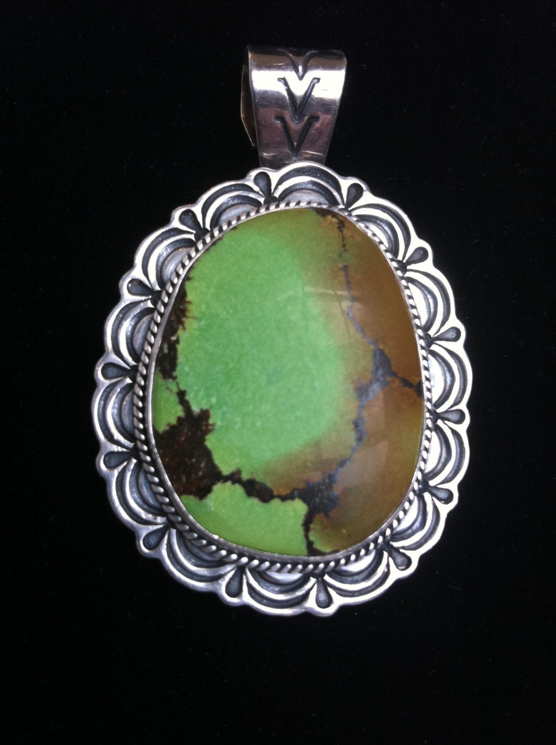 Navajo GARY REEVES (1962-2014) Early Large Pendant and Pin
