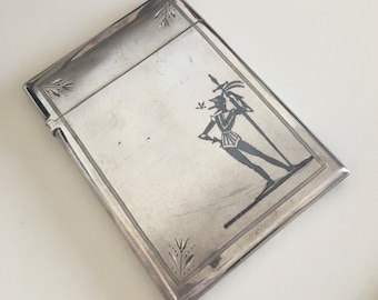 Vintage Calling Card / Business Card Case, Victorian Sterling Silver, Whiting Manufacturing Company, Circa 1875