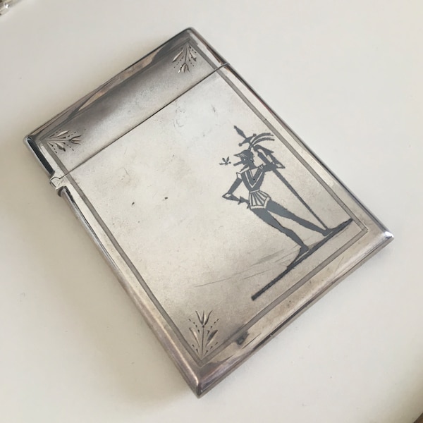 Vintage Silver Calling Card Holder Etsy