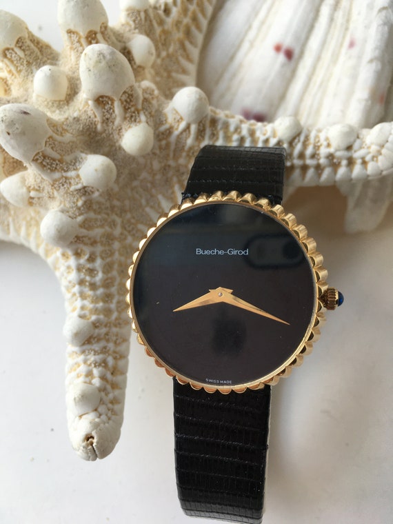 Vintage Bueche-Girod 18Kt Wrist Watch, 17 Jewels, 