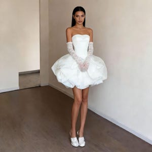 strapless ruched mermaid tulle wedding dress Mermaid Wedding Ruched Tulle Wedding Dress The Elara Gown Off-The-Shoulder Ruched Tulle Mermaid Wedding