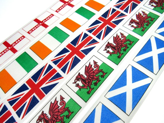 Satin 1/" Gift Wrap By the Metre ANDREWS CROSS SCOTLAND RIBBON ST