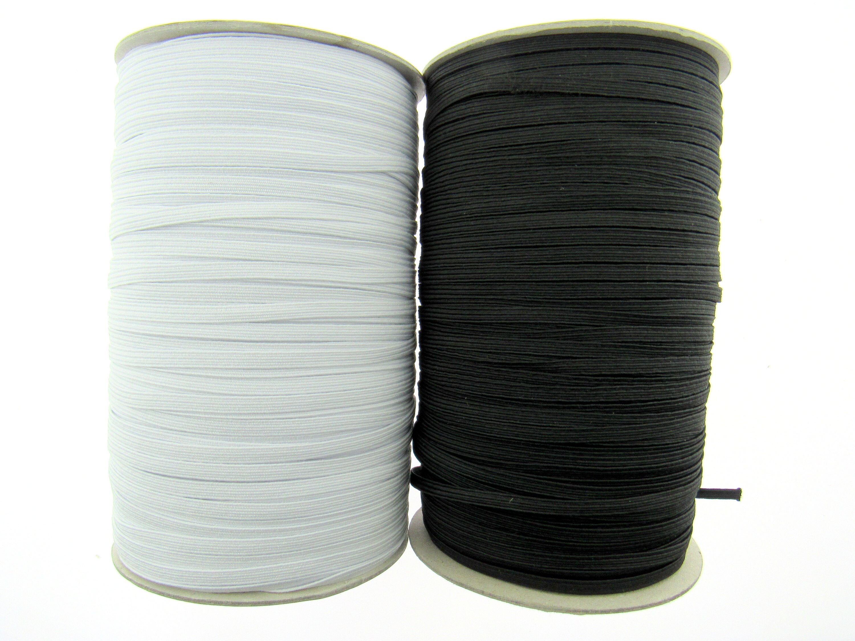 1.5mm or 2mm wide 5-20yd Black Elastic Cord Elastic Thread Drawstring Rope  ET10