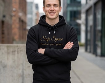 Safe Space Protect Your Peace Hoodie, Soft Sponge Fleece Pullover