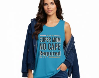 Super Mom Linne, Garment-Drawned Cotton, Oversized Avslappnad Passform, Vardagskläder