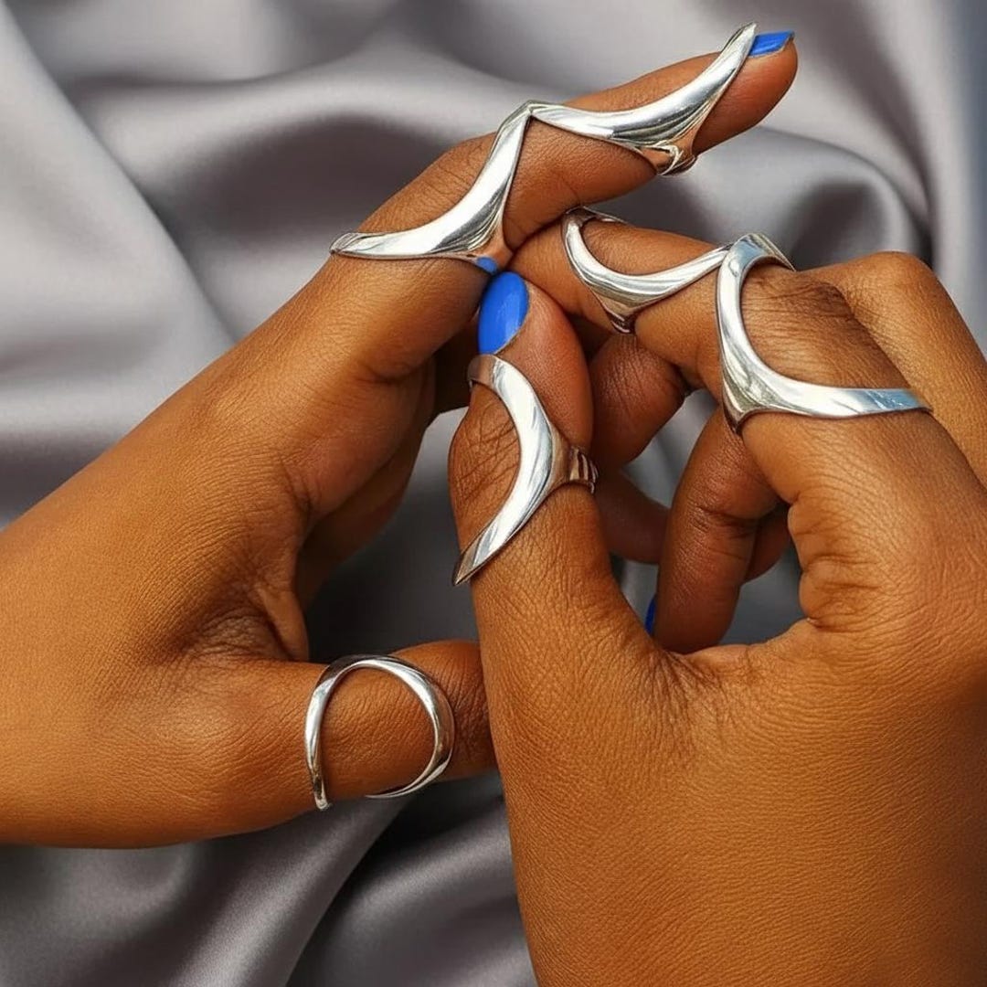 Adjustable Sterling Silver Arthritis Ring, Hyperextension Support - Etsy
