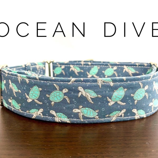 Ocean Dive- Sea Turtles dog/cat collar and/or leash