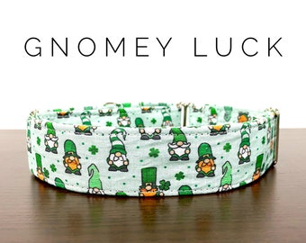 Gnomey Luck- dog/cat collar and/or leash