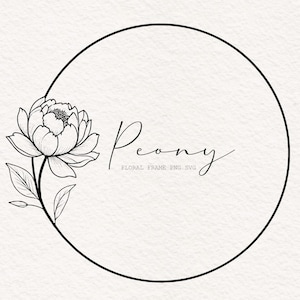 Pfingstrose Kreis Rahmen, Pfingstrose Blume Rahmen, Pfingstrose Vektor, botanische Rahmenrand, Hochzeitseinladung Clipart, Pfingstrose Clipart, Blumen png