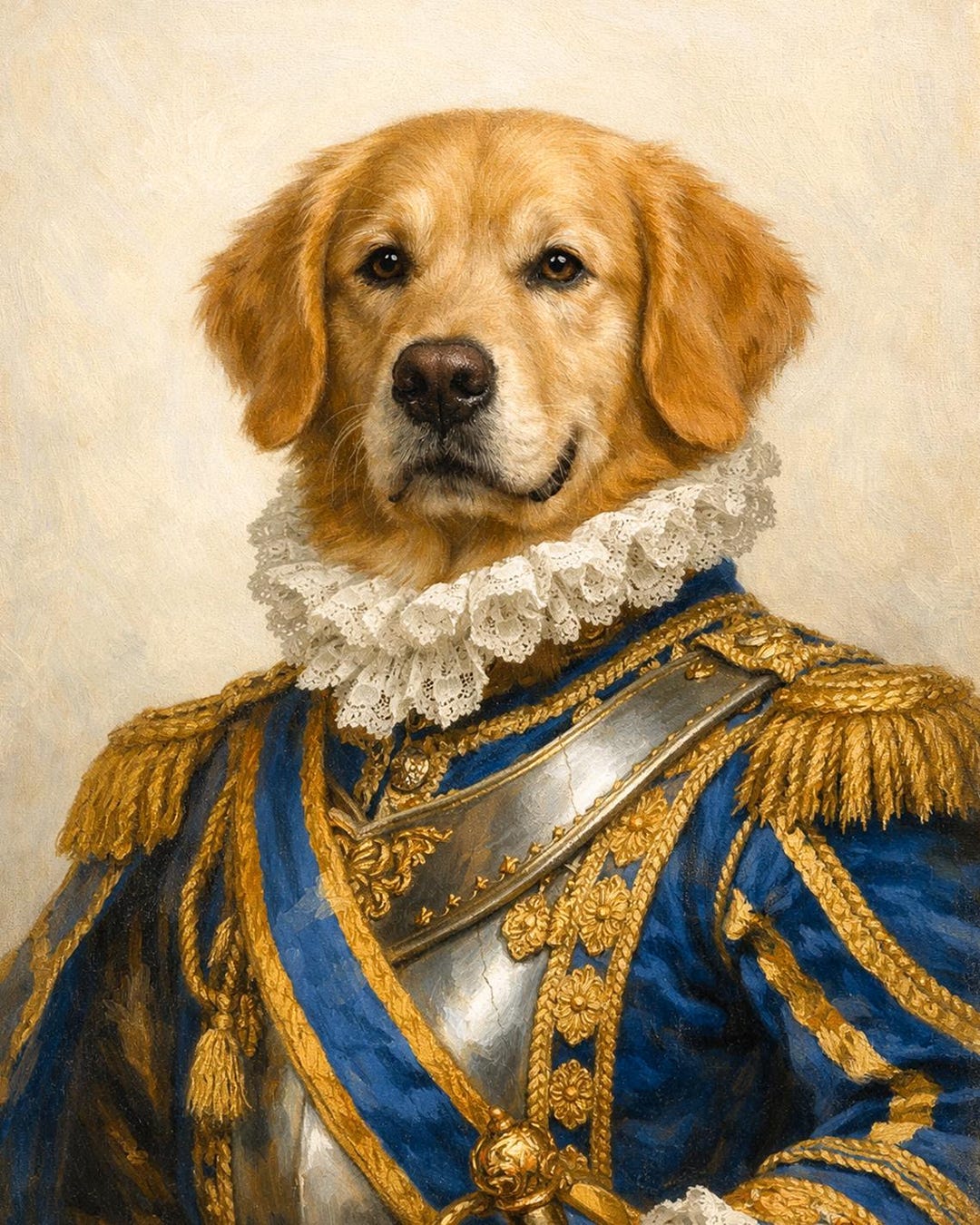 Personalized Royal Pet Portrait Painting, Custom Renaissance Dog Canvas ...