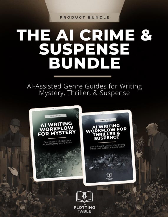 AI Crime & Suspense Bundle | AI Writing Guides for Mystery and Thriller Fiction - 2 Genre Guides (Digital PDF)