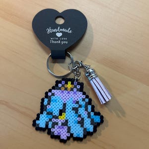 Handmade Pokemon Mareanie bead sprite keyring