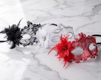 Lace Masquerade Mask | Venetian Eye Mask | Mardi Gras Accessory | Masquerade Ball