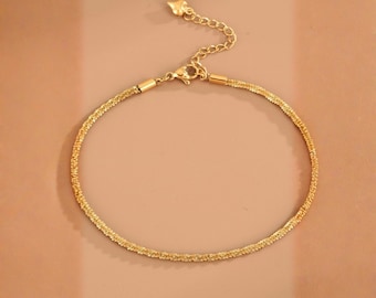 Gold Chain Bracelet, Elegant Minimalist Everyday Jewelry