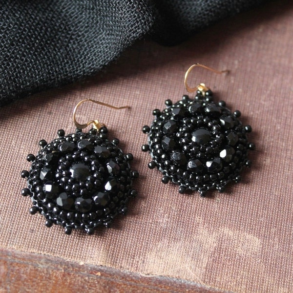 Embroidered Earrings Etsy