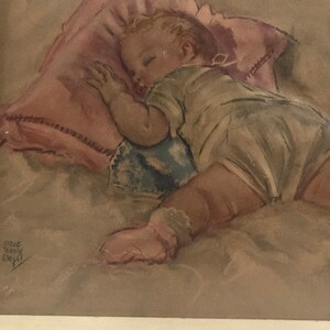 Vintage antique plaster painting.