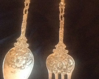 Vintage Montagnani fork and spoon