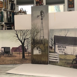Billy Jacobs artist prints. Set of 3 wall art prints, ready to hang.