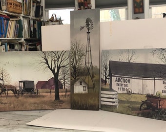 Billy Jacobs artist prints. Set of 3 wall art prints, ready to hang.