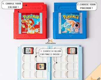 Boîte de rangement personnalisable pour jeux Nintendo Switch et Switch 2 – Style cartouche Game Boy