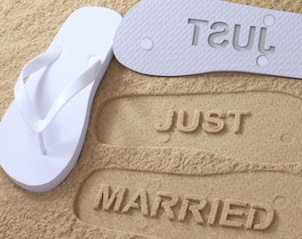 just married flip flops target