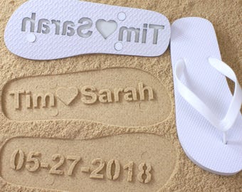 How to make sand imprint flip flops