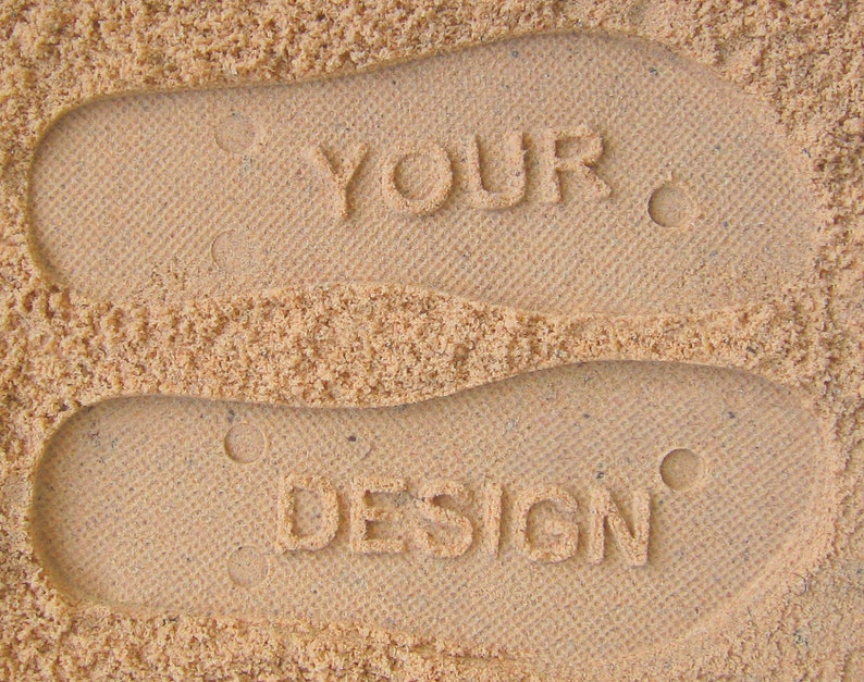 Follow Me Bring Weed Sand Imprint Flip Flops Available in 140 color combinations image 6