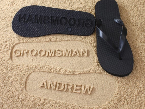 groomsmen flip flops