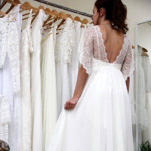 Abito da sposa Boho da sogno con pizzo delicato