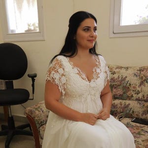 Boho Dream: Plus Size Wedding Dress - Unique Bridal Gown