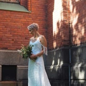 Sofia custom order boho bohemian wedding dress image 3