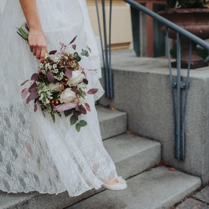 Vintage wedding dress, Boho wedding dress image 7