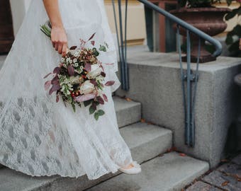 Romantic Long Sleeve Bridal Gown