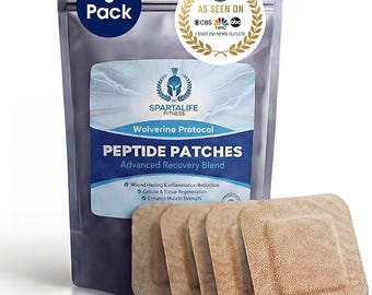 Patchs de récupération de peptides SpartaLife, mélange BPC-157 TB-500 (paquet de 5)