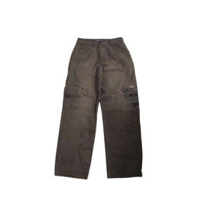 Calça cargo vintage Avirex Y2K tamanho 30W marrom streetwear folgada utilitária perna larga imagem 1
