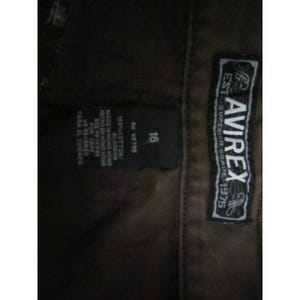 Calça cargo vintage Avirex Y2K tamanho 30W marrom streetwear folgada utilitária perna larga imagem 8